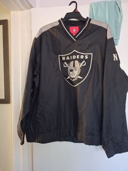 NFL Las Vegas Raiders Pullover Windbreaker Jacket
