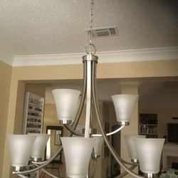 Nickel chandelier