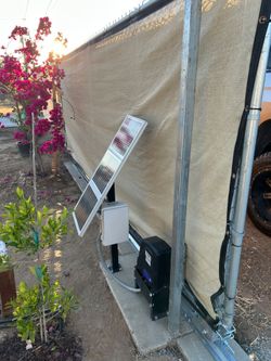 Solar-Powered Sliding Gate Opener System