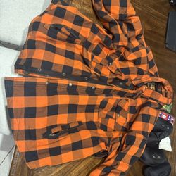 Milwaukee Leather Motorcycle Padded Flannel 