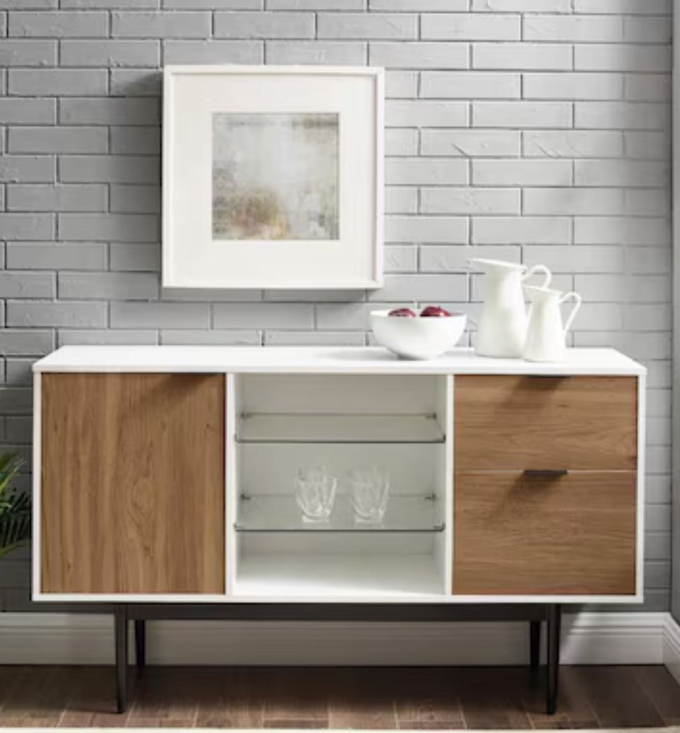 Desert Fields Blakely Mid Century Modern 2-Drawer Sideboard