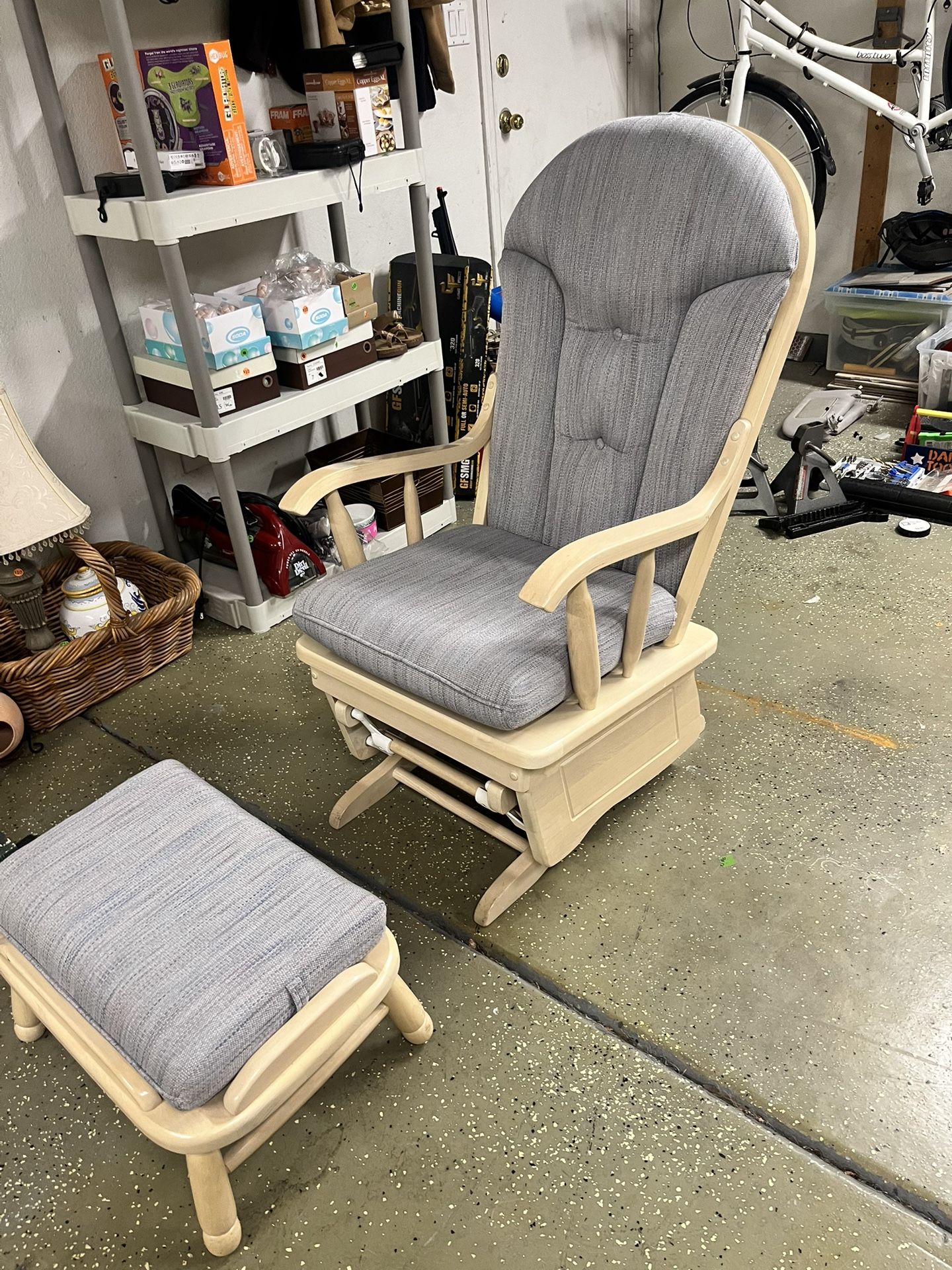 Rocker with Ottoman