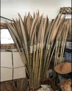 Teak all weather decoration - bamboo - patio - reclaimed