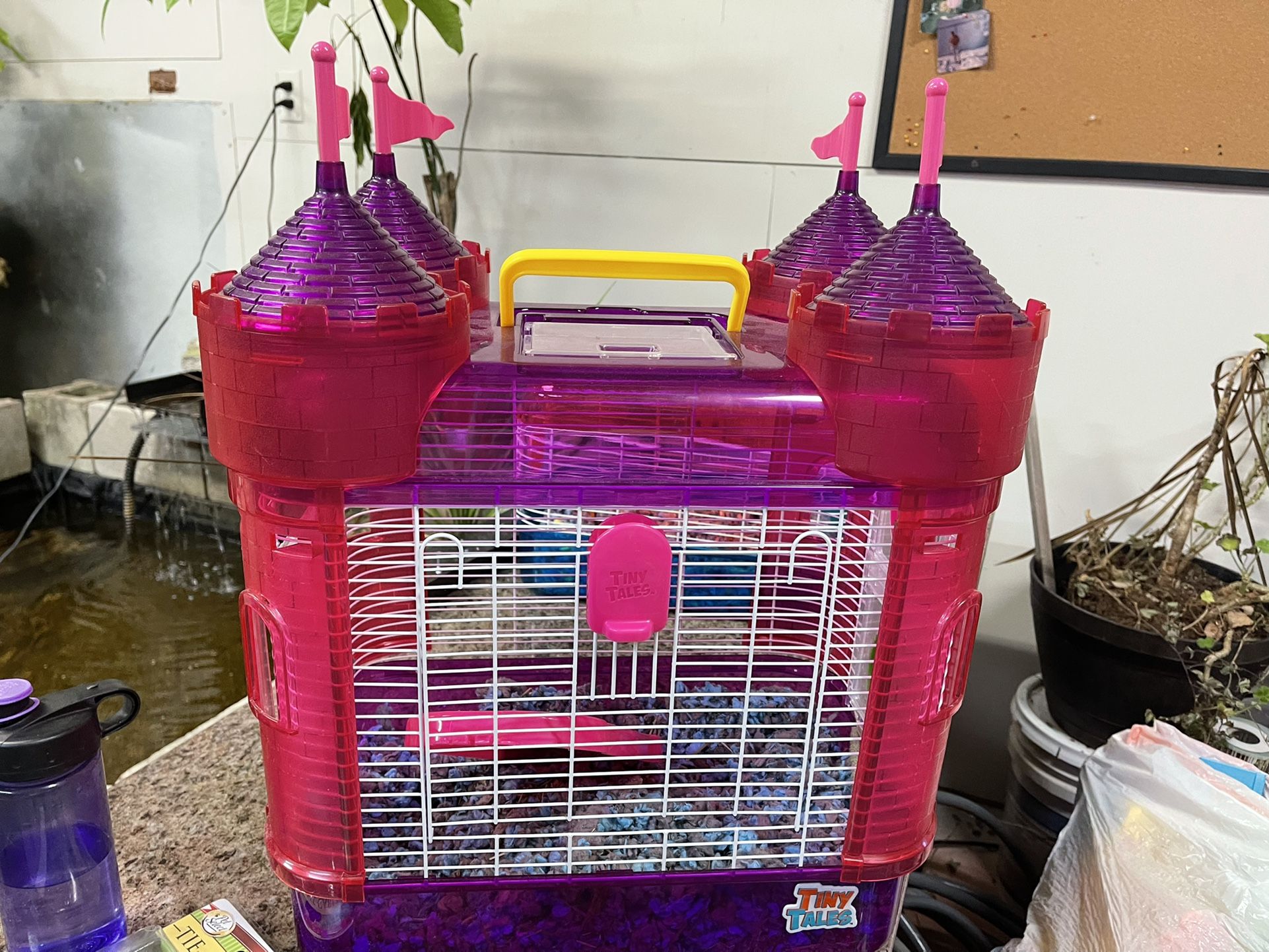 princess hampster cage and hampster