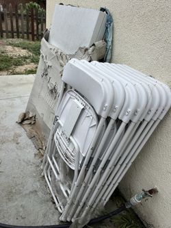 Folding Table and Chairs.