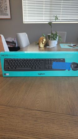 New Logitech MK270 Full-Size Wireless Keyboard and Mouse Combo - Brand New Sealed