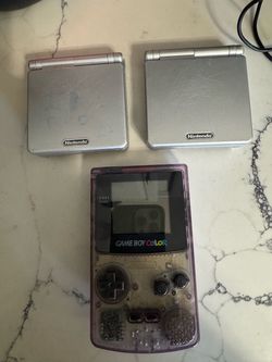 Gameboy advance sp and game boy color