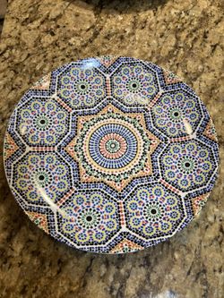 Ceramic Plate From Morocco