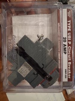 Connecticut Electric UBIP-2020 Twin Series 20/20 Amp Pushomatic Circuit Breakers