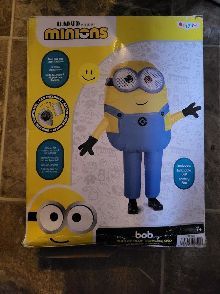 Kids Minion Inflatable Costume