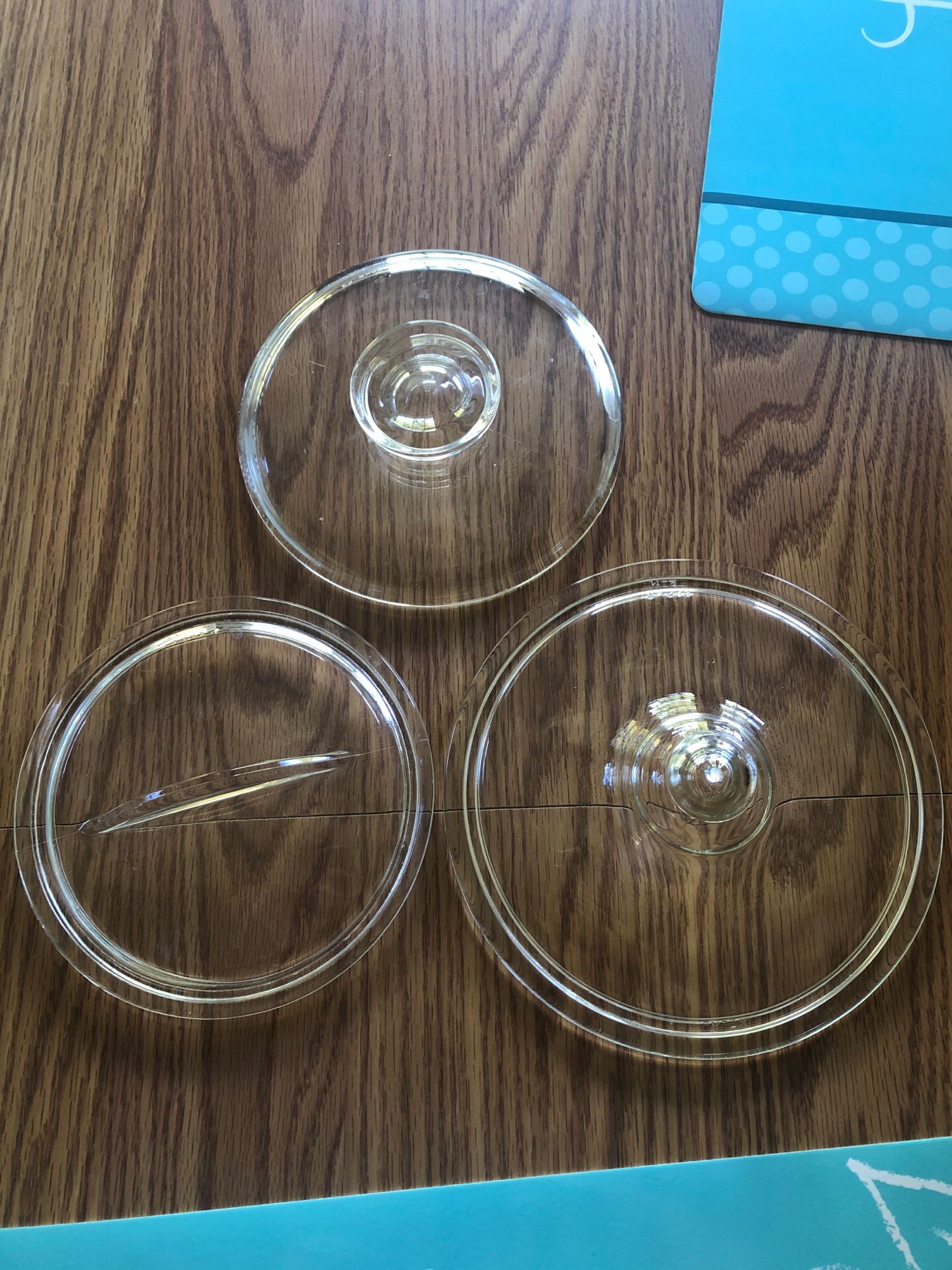 3 Pyrex flame ware replacement lid lot