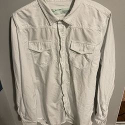 OFF-WHITE C/O VIRGIL ABLOH RARE TEMPERATURE FIRE HAZARD TAPE ARROWS SIZE LARGE