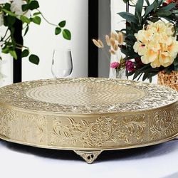 Gold Round Cake Stand 