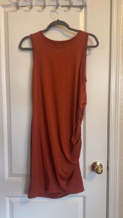 Rust Sleeveless Dress (Size XL)