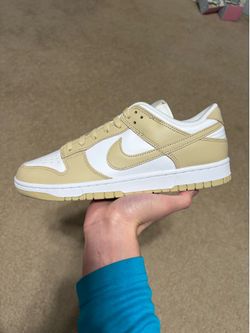 Size 10 - Nike Dunk Low Team Gold White