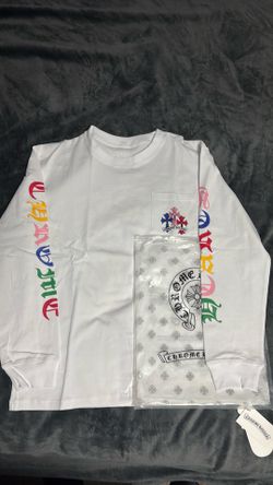 White chrome hearts long sleeve shirt