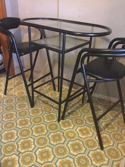 Table and chairs