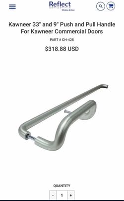 Kawneer 33" and 9" Push Pull Door Handle