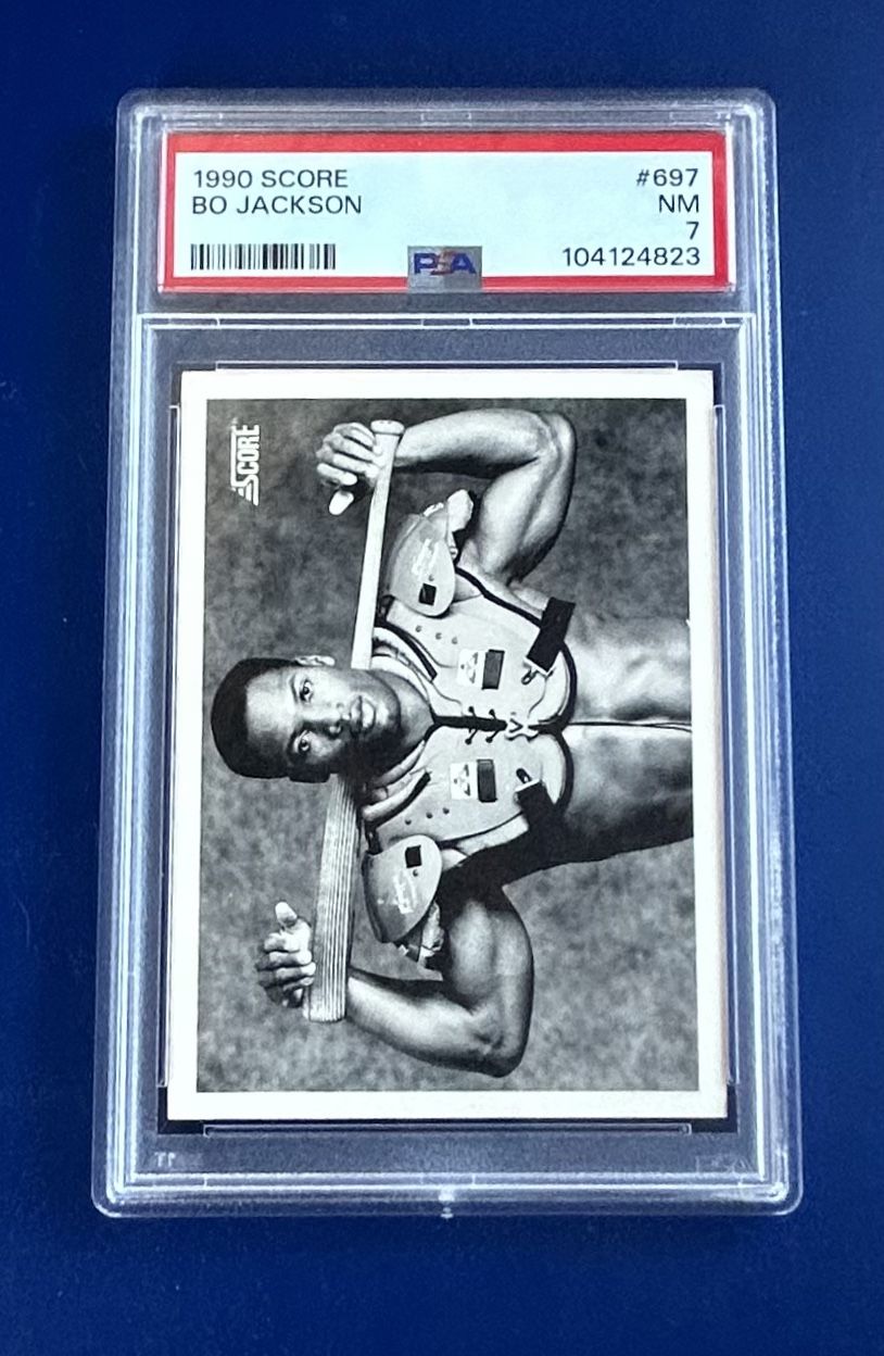 1990 Score Bo Jackson Baseball Card Graded PSA 7