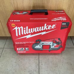 MILWAUKEE 6232-21 DEEP CUT VARIABLE SPEED BAND SAW KIT.