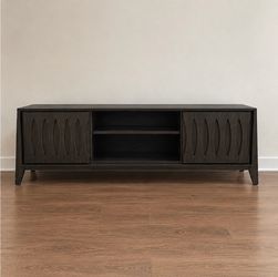 Dark Wood Modern TV Stand / Media Console