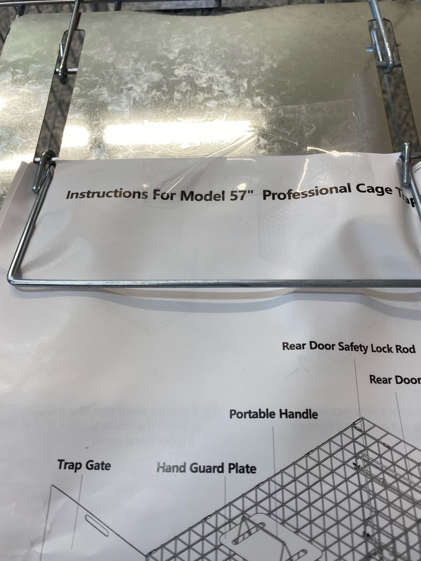 New Large Steel Humane Live Animal Trap