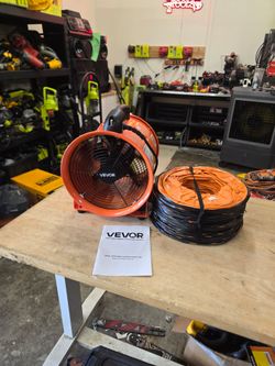 VEVOR Axial Portable Ventilation Fan with Duct Hose panchos tools