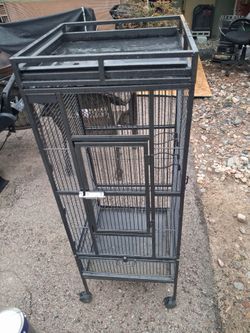 Large Rolling Bird Cage 50" x 18"