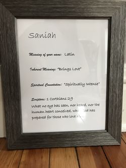 Your name in a frame!