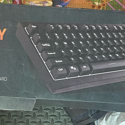 CyberPowerPC Play Ready 01 NOHI LED Wired Gaming Keyboard (model KB-161-306).