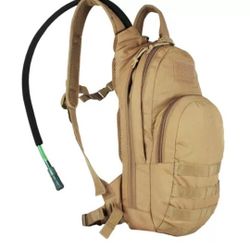 FOX OUTDOOR COMPACT MODULAR HYDRATION BACKPACK INCLUDES 2.5L BLADDER Coyote Tan