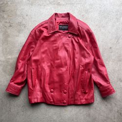 Vintage Y2K Wilsons Leather Red Jacket