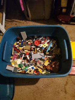 Tub of mixed legos