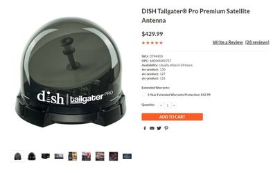 DISH Tailgater Pro Premium Satellite Antenna 

