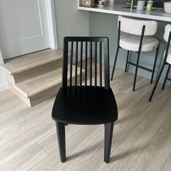 Black Wooden Chair 