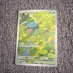 Pokémon Bulbasaur 166/165 Sv: Scarlet & Violet 151 Illustration Rare Holo