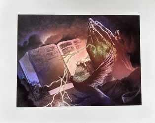 Foil Art (Prayer Hands) - 8” X 10