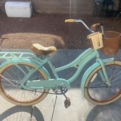 24 huffy nel lusso women's cruiser bike mint green cheap