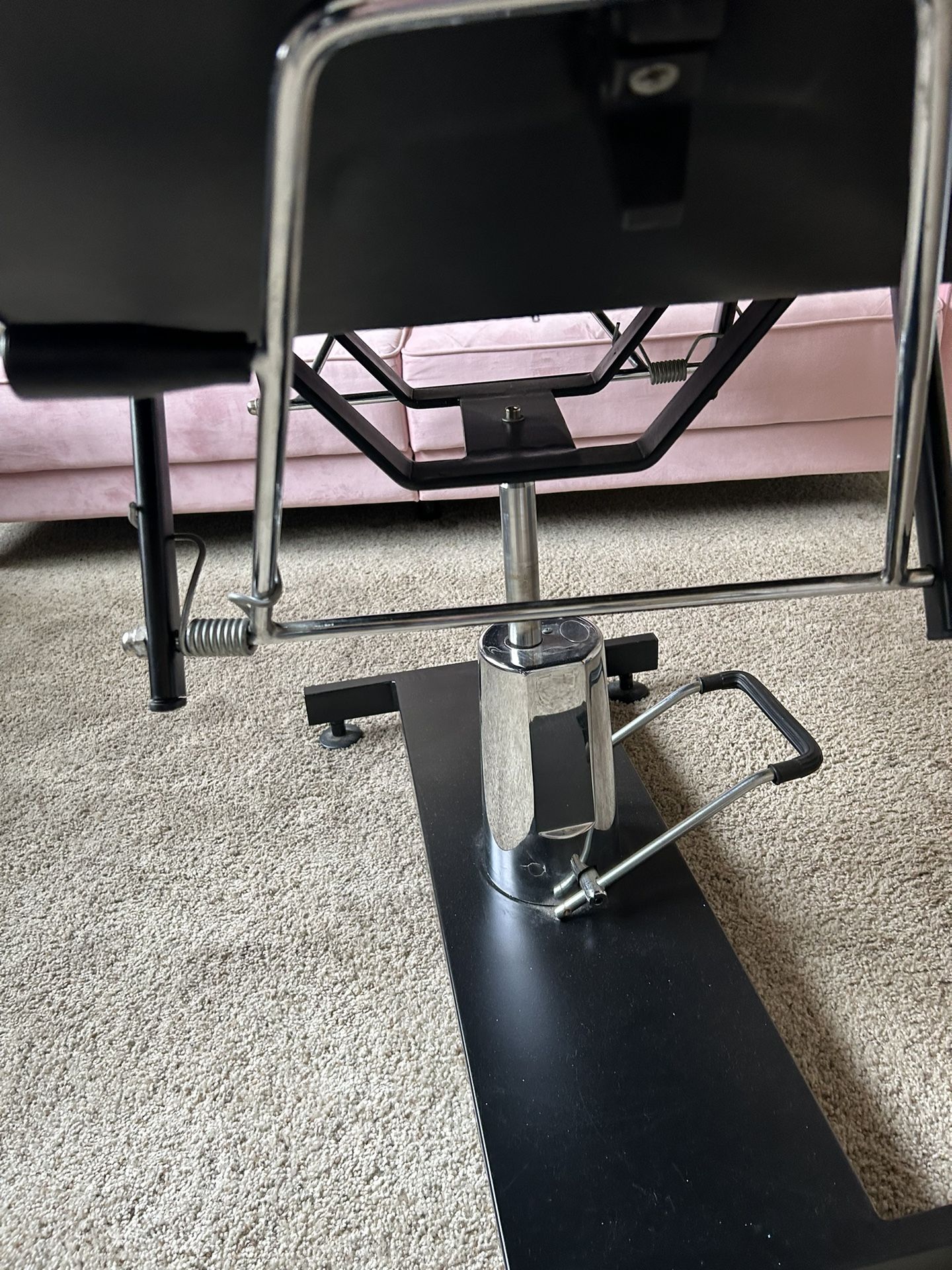 Black Leather Adjustable Spa Chair