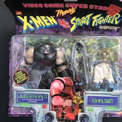 Marvel Vs Capcon:  X-men Vs Street fighter: Juggernaut Vs Dhalism: Action Figure Set