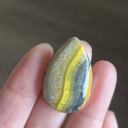 Size 9 925 silver overlay bumble bee Jasper ring