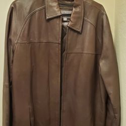 MENS Wilsons Brown leather jacket Thinsulate insulation