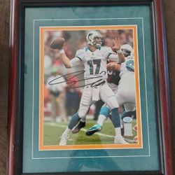 Ryan Tannehill Framed Autograph By Rich Altman Hollywood Collectibles 