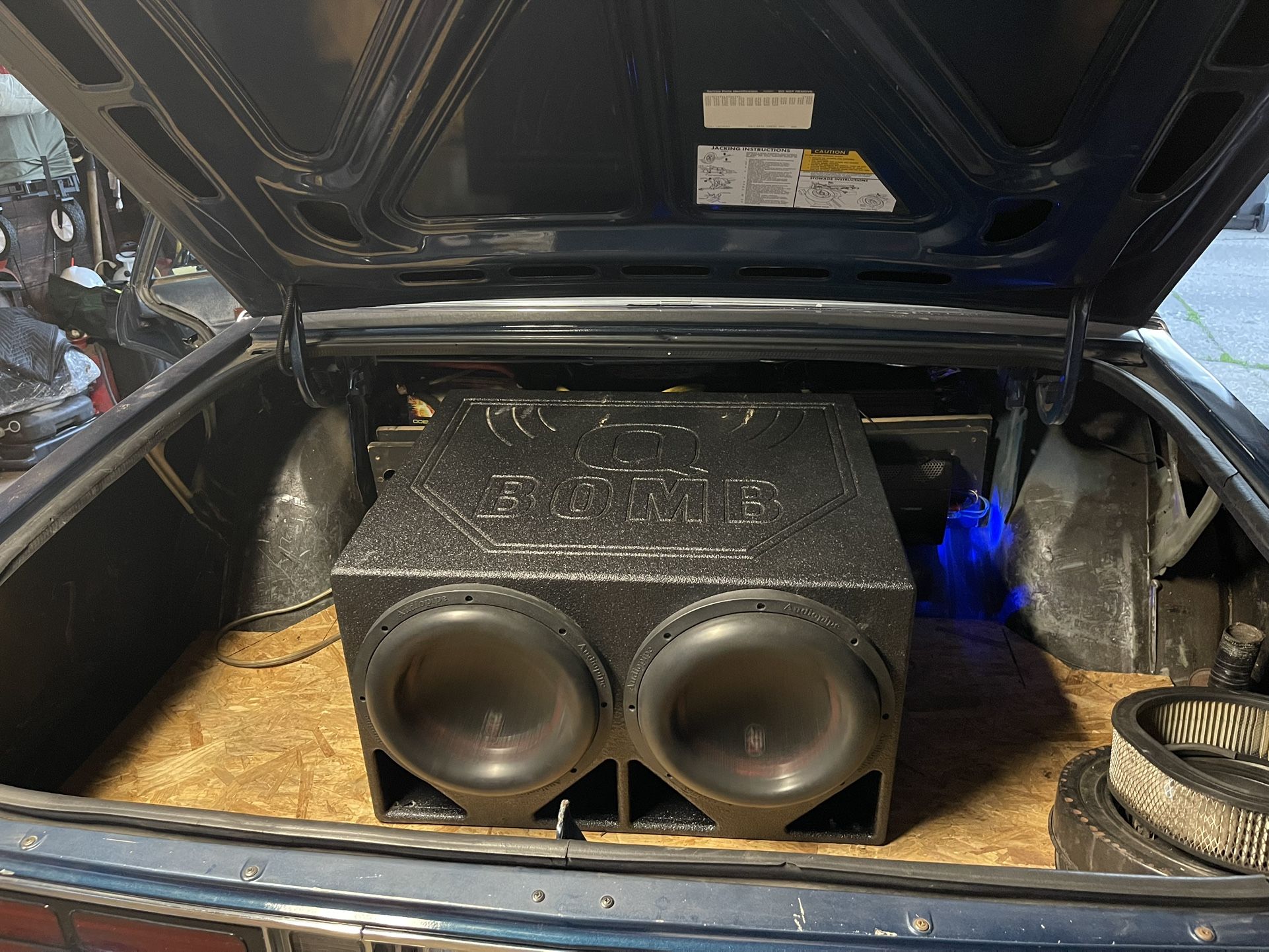 2 12 Inch Audiopipe 4 Stack And Ported Box