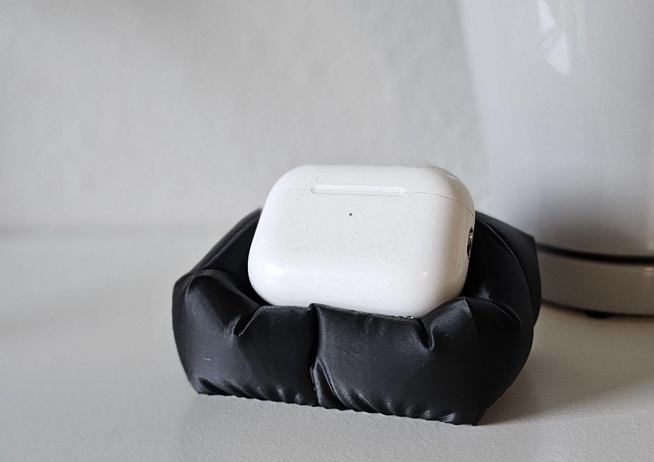 3D Printed Air-Pods Pillow Stand| Fits 1st & 2nd Gen|Cute Air-Pods Holder for Desk Bookshelf, Personalized Colors