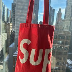2009 Supreme tote red SUP bag vintage Very rare