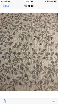 Dinning room table with leaf not shown and 6 chairs 2of the chairs have arm rest