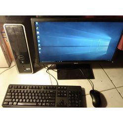 Hp desktop computer 500 gigs storage and 4 gigs memories windows 10 pro every thing works great