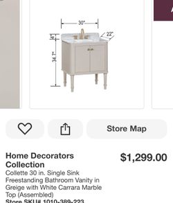 Collate 30x22 bathroom vanity