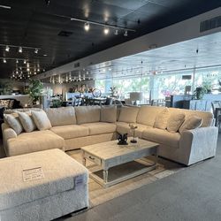 Ivory 4PC Chaise Sectional